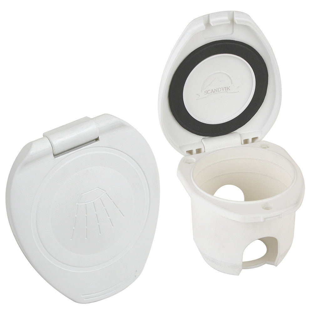 Scandvik Replacement White Cup Cap f/Recessed Shower - Deckhand Marine Supply