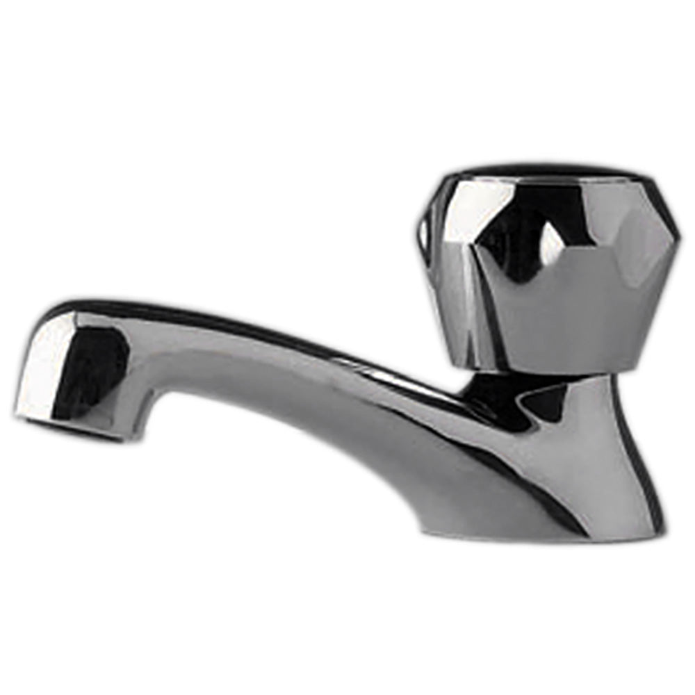 Scandvik Heavy-Duty Brass Basin Tap - Chrome Plated - Deckhand Marine Supply
