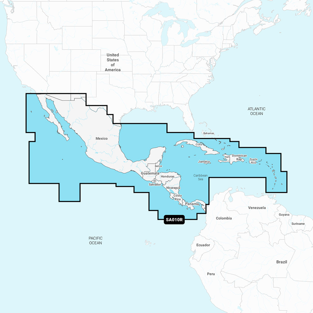 Navionics NASA010R - Central America Caribbean - Navionics+ - Deckhand Marine Supply