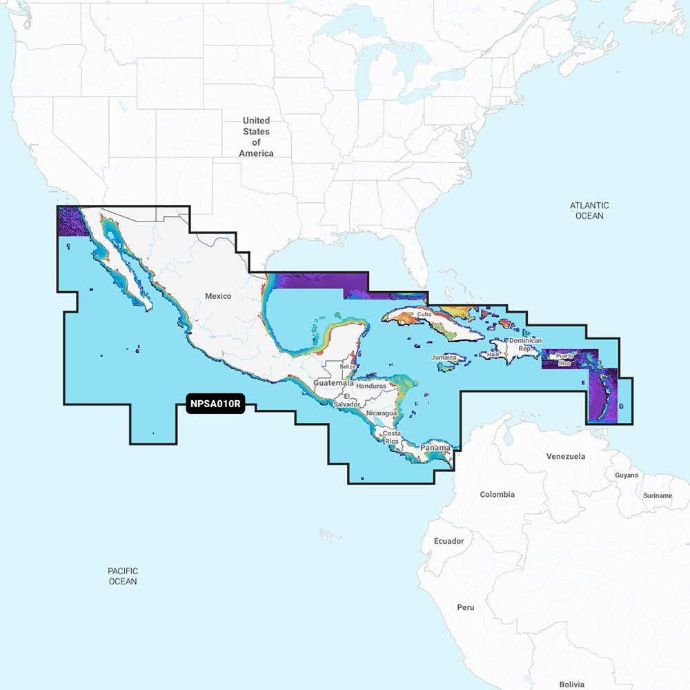 Navionics Platinum+ NPSA010R - Central America Caribbean - Deckhand Marine Supply