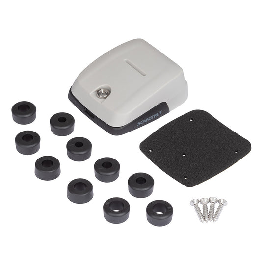 Scanstrut Horizontal Double-Entry Cable Seal - Grey - Multiple Cable Combinations - Deckhand Marine Supply