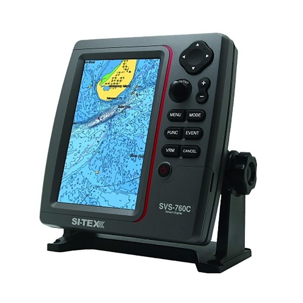SI-TEX Standalone 7 GPS Chart Plotter System w/Color LCD, External GPS Antenna C-MAP 4D Card - Deckhand Marine Supply