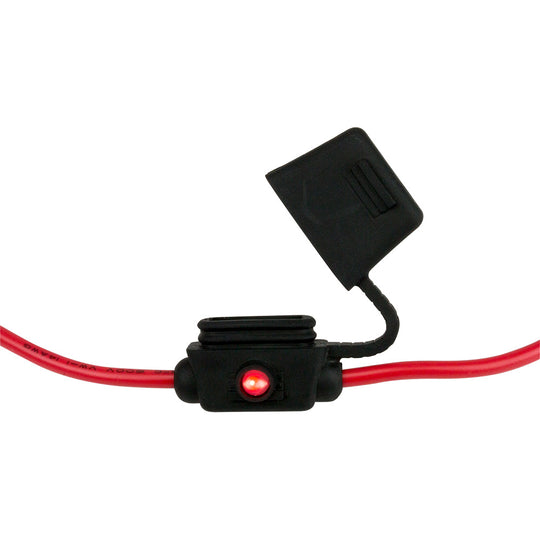 Sea-Dog ATO/ATC Style Inline LED Fuse Holder - Up to 30A - Deckhand Marine Supply