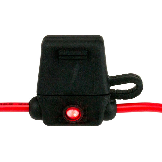Sea-Dog ATO/ATC Style Inline LED Fuse Holder - Up to 30A - Deckhand Marine Supply