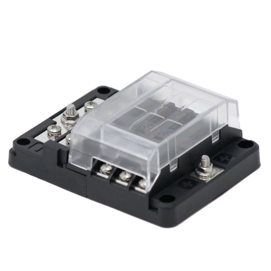 Egis RT Fuse Block 6 Position w/Ground  LED Indication - Deckhand Marine Supply