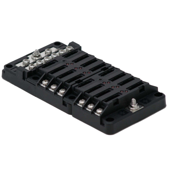 Egis RT Fuse Block 12 Position w/Ground  LED Indication - Deckhand Marine Supply