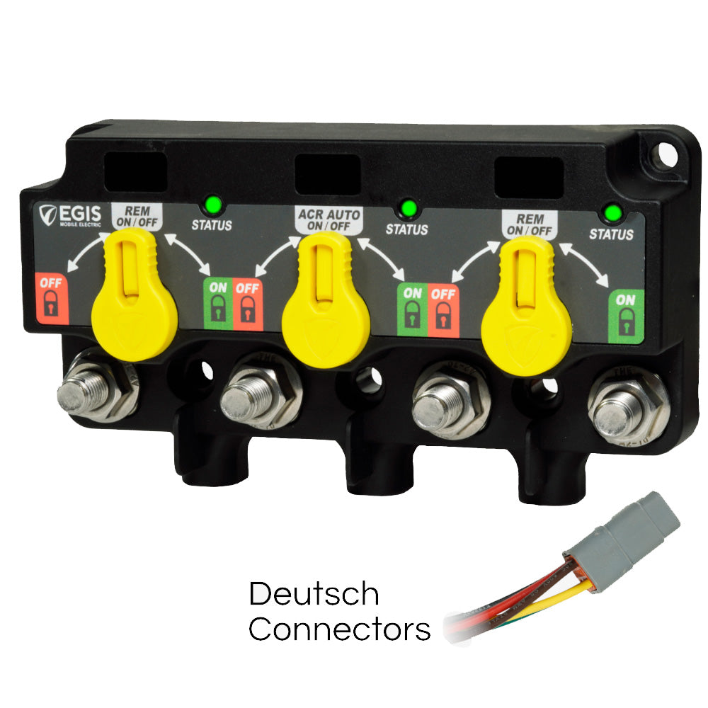 Egis XD Series Triple Flex 2 Relay-ACR-Relay w/Knobs 3X DTM Connector - Deckhand Marine Supply