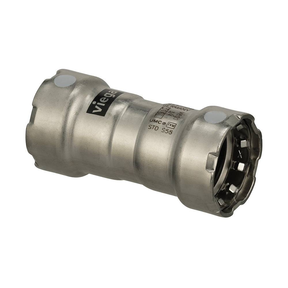 Viega MegaPress 316 FKM 1-1/2" Coupling w/Stop - Deckhand Marine Supply