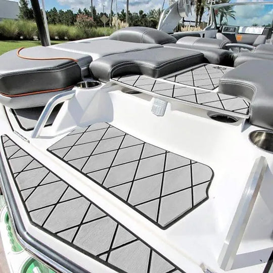 SeaDek 40" x 80" 6mm Two Color Diamond Full Sheet - Brushed Texture - Storm Grey/Black (1016mm x 2032mm x 6mm) - Deckhand Marine Supply