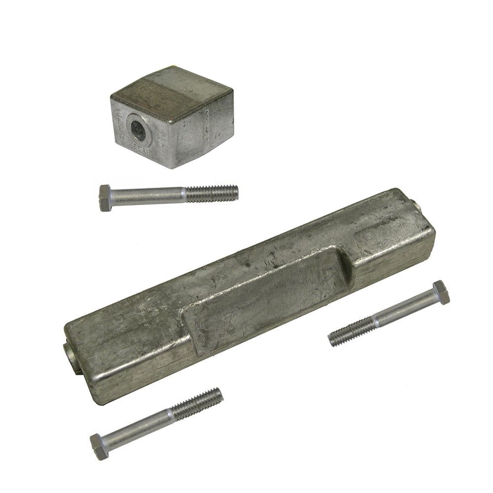 Performance Metals Bombardier Johnson/Evinrude 90-225HP 1991 Later Complete Anode Kit - Aluminum - Deckhand Marine Supply
