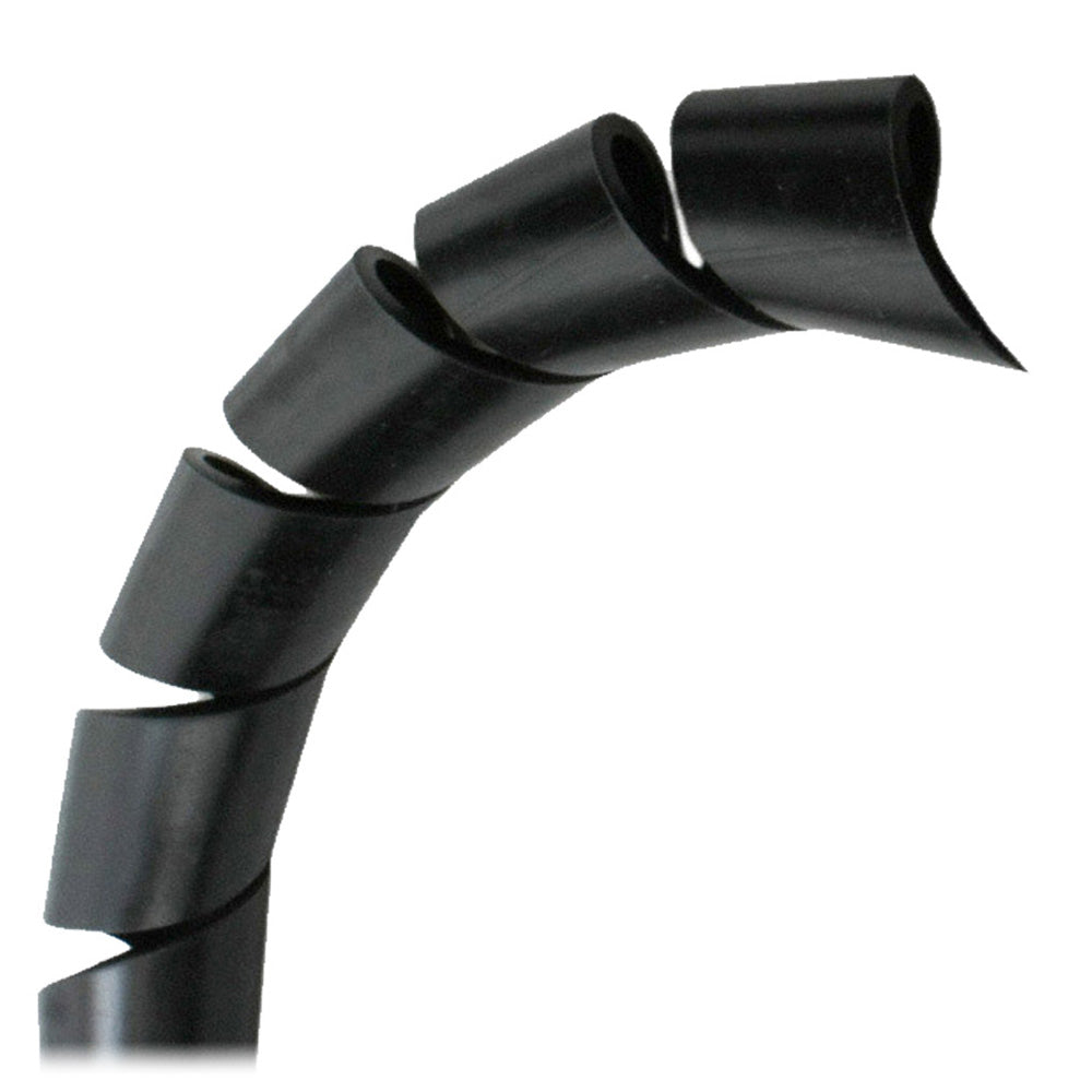 Pacer 3/4" Spiral Wrap - Black - 100' Roll - Deckhand Marine Supply
