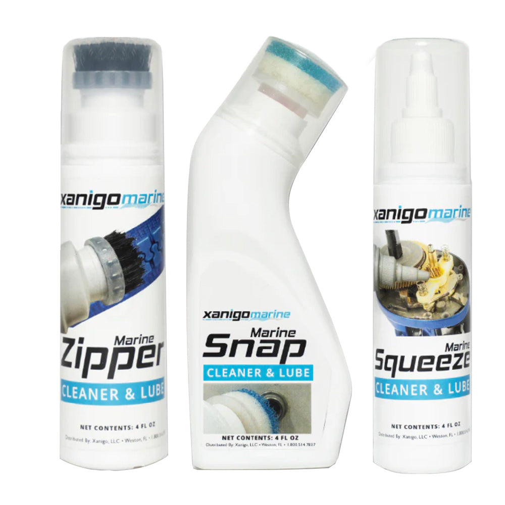 Xanigo Marine 3-Piece Marine Zipper Snap Lube Set - Deckhand Marine Supply
