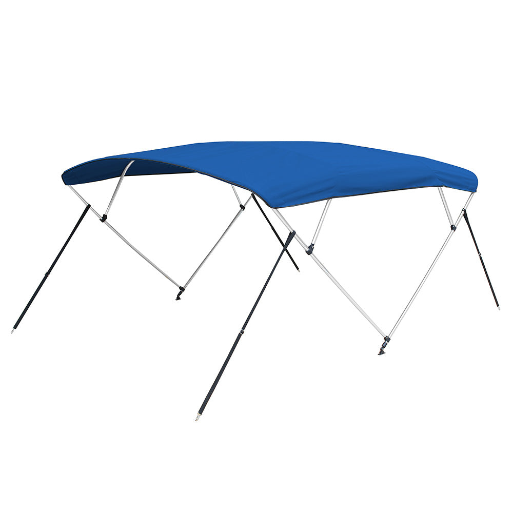 Carver 3 Bow 5481U Bimini Top with Boot - Pacific Blue Acrylic - Deckhand Marine Supply