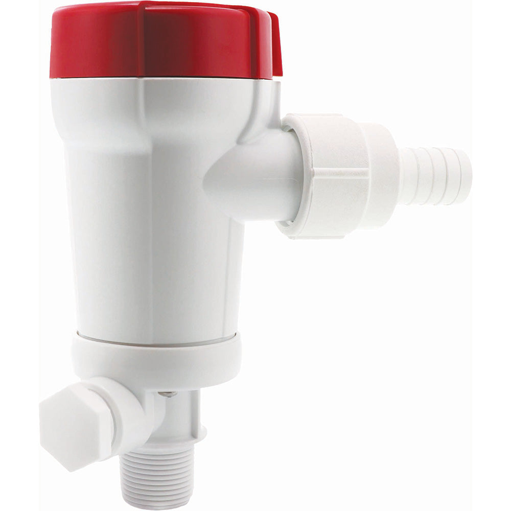 Rule 1100 GPH Livewell Pump Straight Seacock Inlet - Deckhand Marine Supply