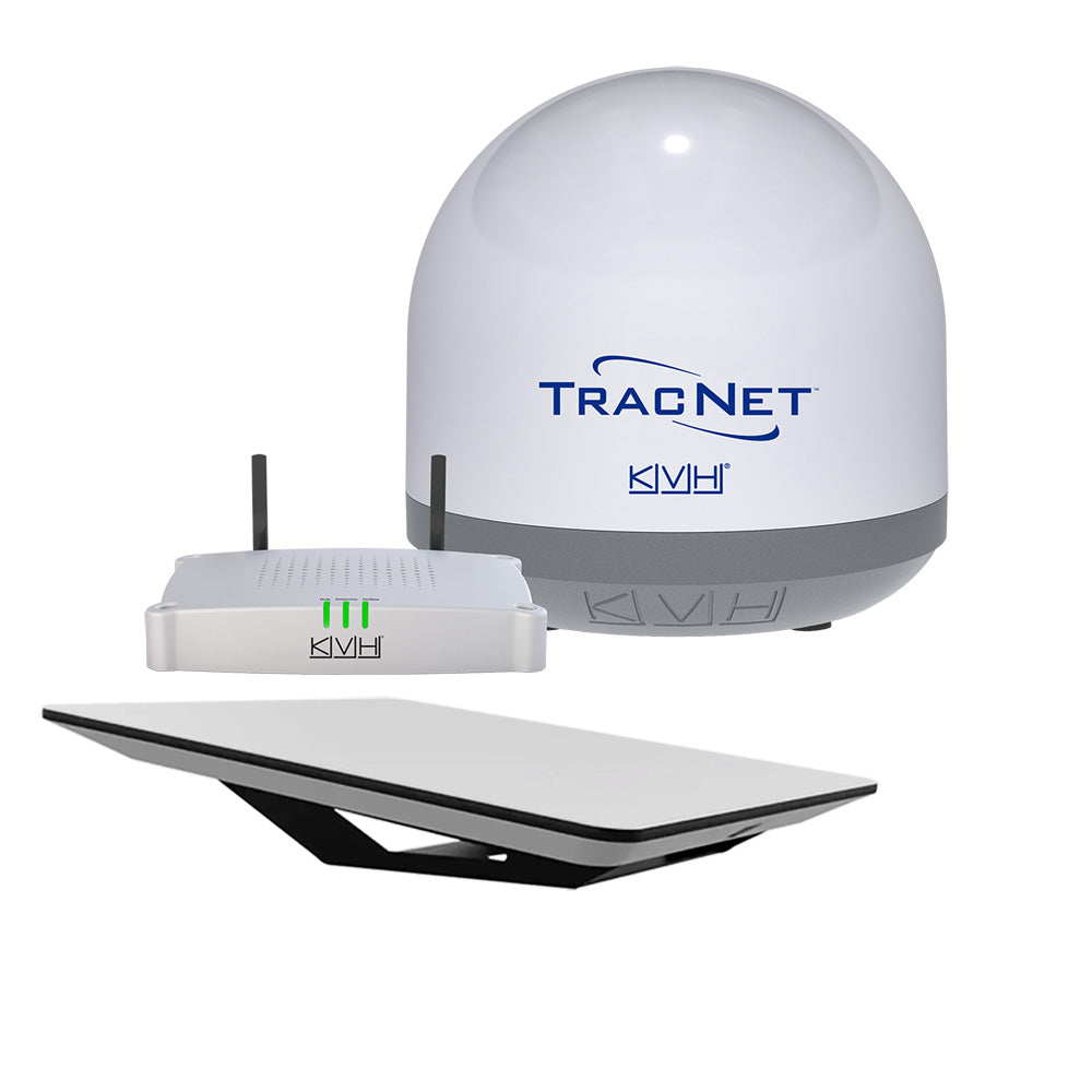 KVH HP Starlink Flat Panel Terminal Kit w/o Router Ethernet Adapter w/TracNet Coastal Pro 5G/WiFi Compact Terminal - Deckhand Marine Supply