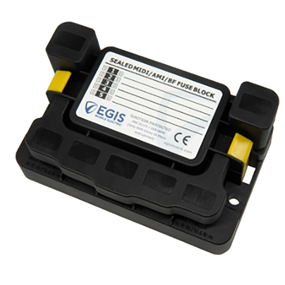 Egis MIDI 5x Fuse Block w/Sealed Cover - Deckhand Marine Supply