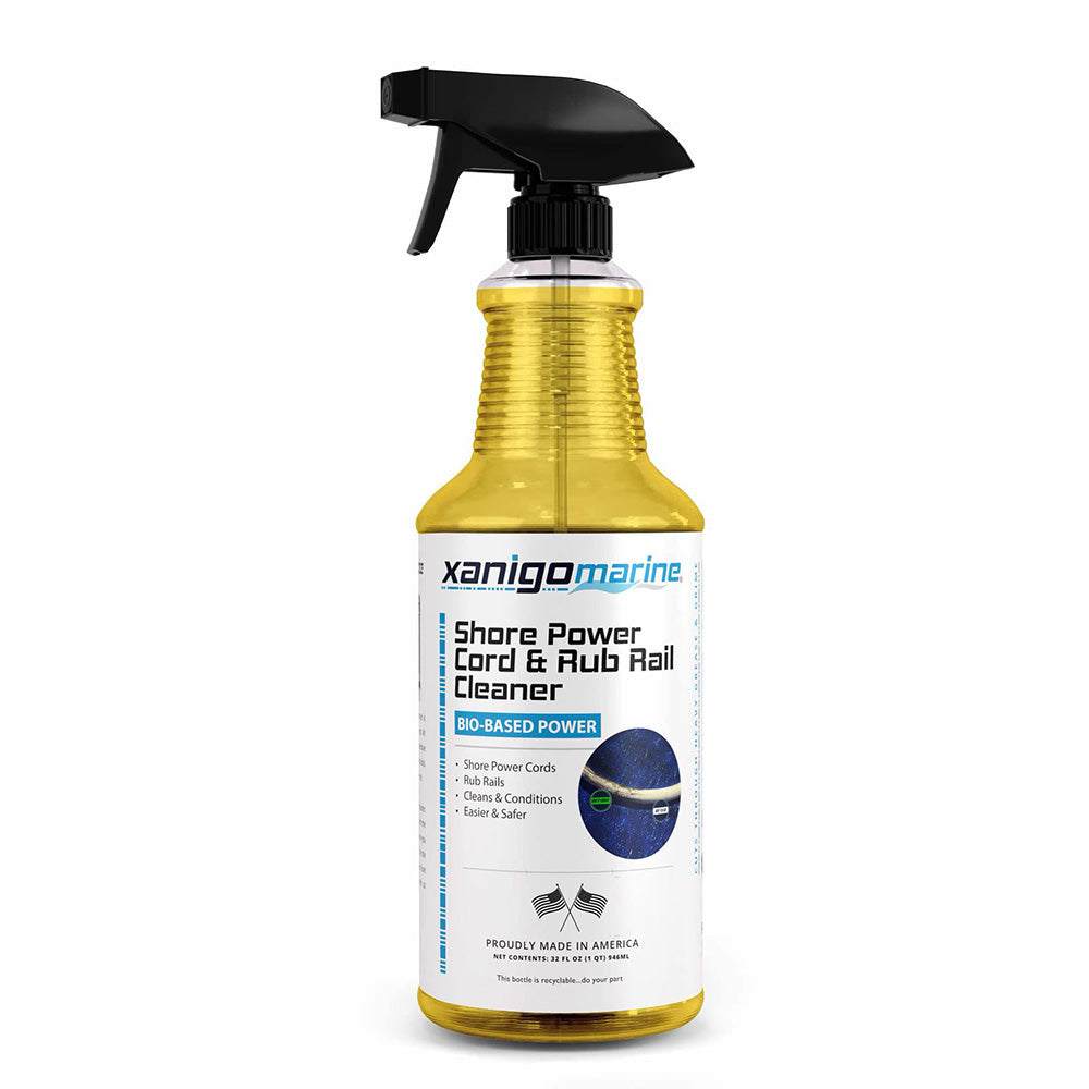 Xanigo Marine Shore Power Cord Rub Rail Cleaner - 32oz - Deckhand Marine Supply