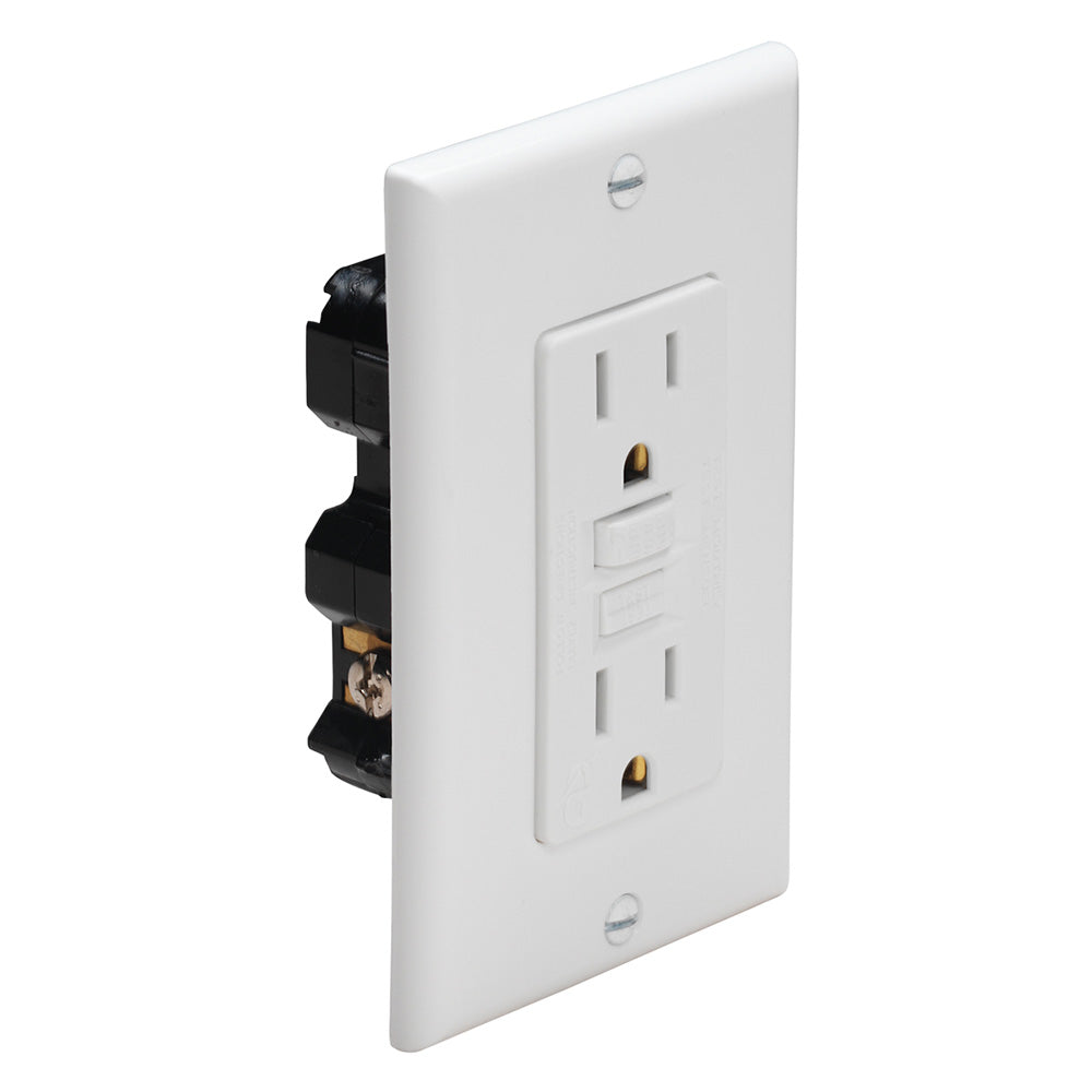 Marinco Ground Fault Circuit Interrupter (GFCI) - White - Deckhand Marine Supply