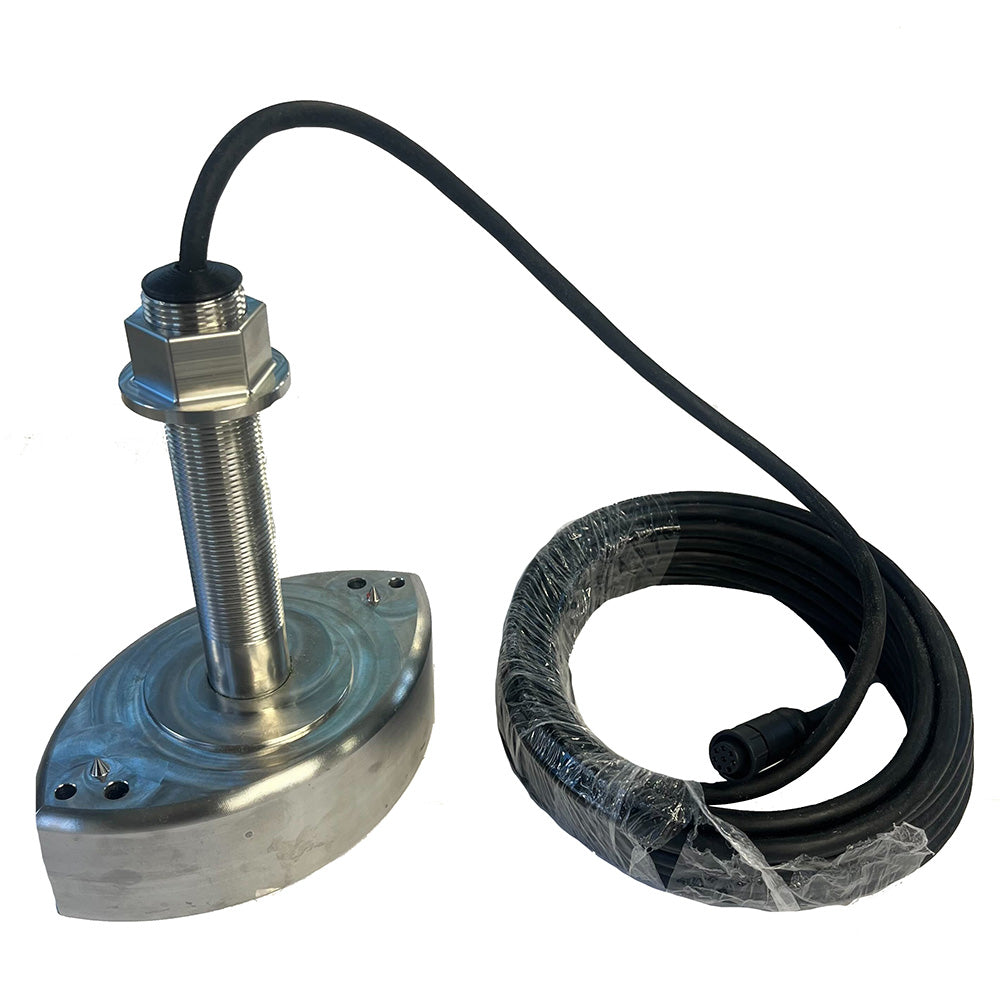 Echonautics ST180D 1kW Thru-Hull Stainless Steel Transducer - 50/200kHz - Deckhand Marine Supply