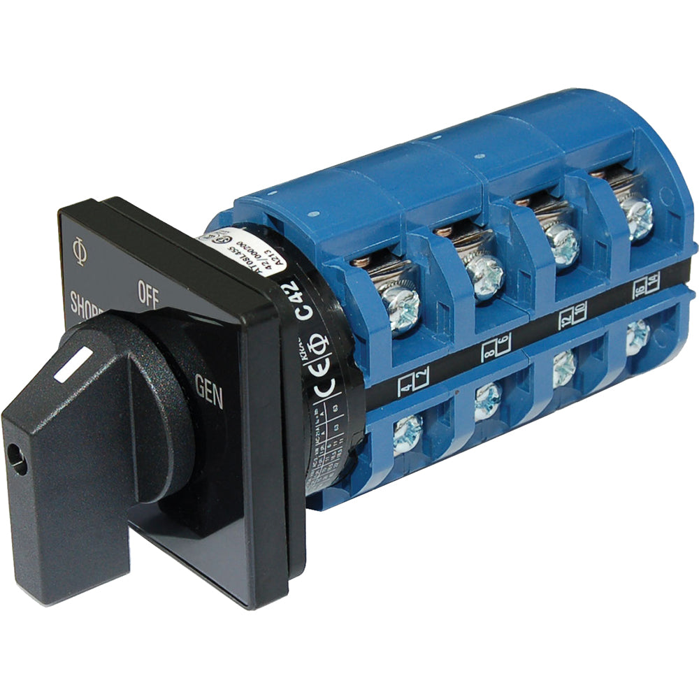 Blue Sea 9093 Switch AC 120 + 120/240VAC OFF+2 Positions - Deckhand Marine Supply