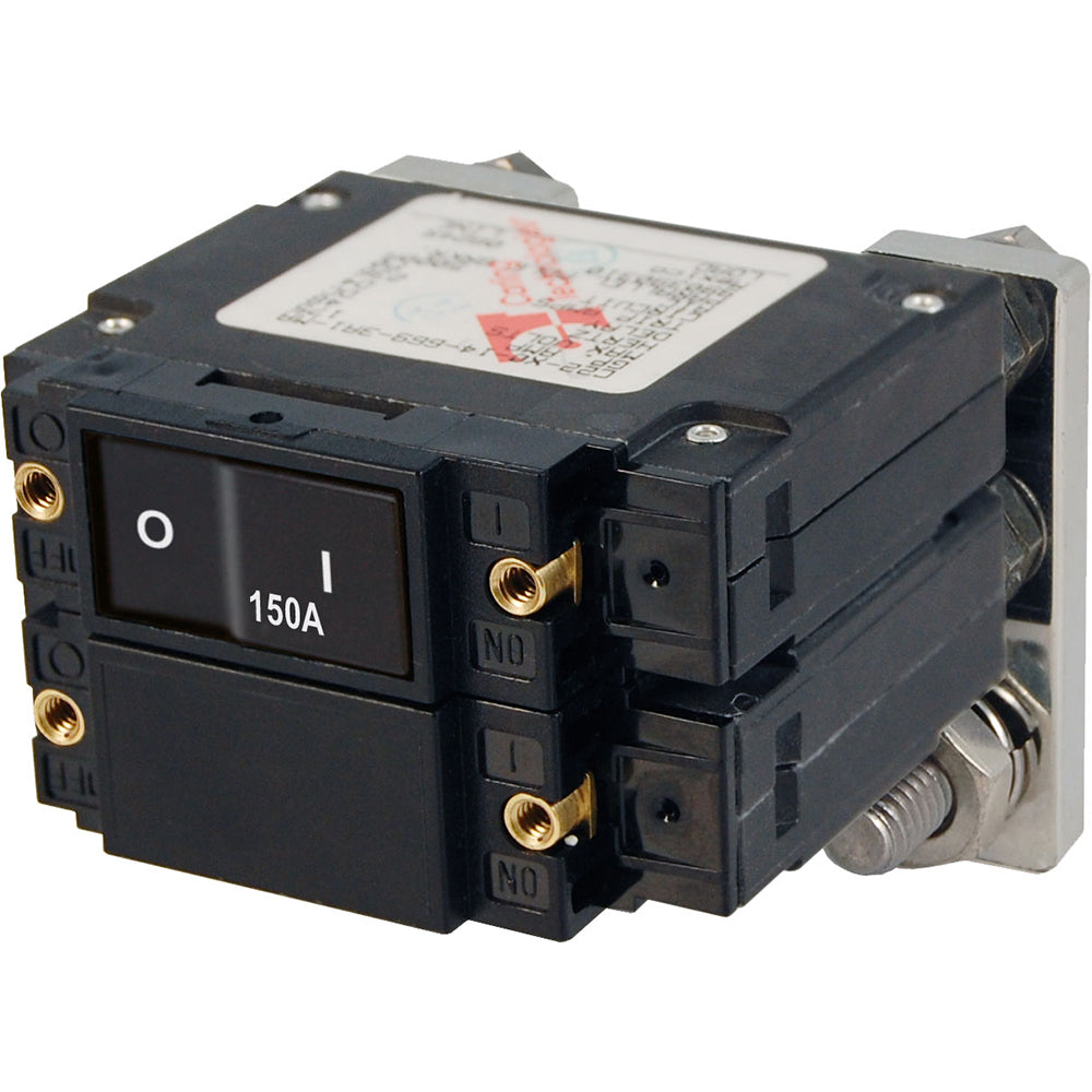 Blue Sea 7475 C-Series Flat Rocker Circuit Breakers, Single and Double Pole - 150 Amp - Deckhand Marine Supply
