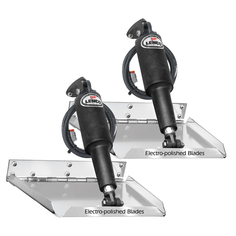 Lenco 18" x 14" Standard Performance Trim Tab Kit w/o Switch Kit 12V - Deckhand Marine Supply