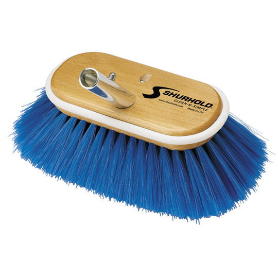 Shurhold 6" Nylon Extra Soft Bristles Deck Brush - Deckhand Marine Supply