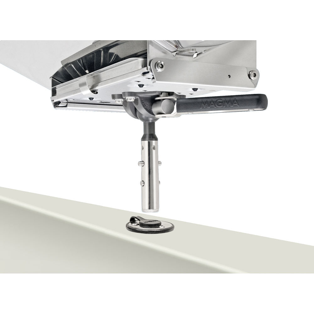 Magma Single Locking Flush Deck Socket w/LeveLock Mount Flange - Deckhand Marine Supply
