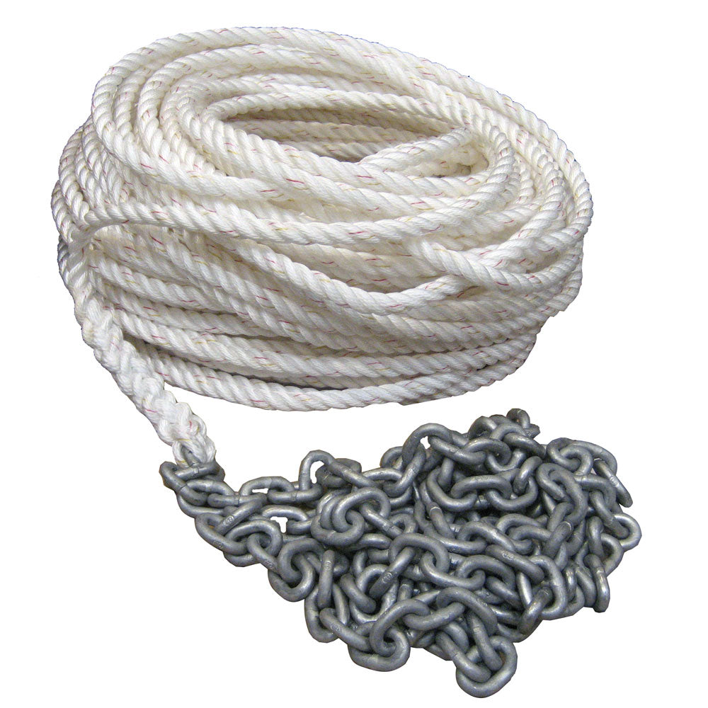 Powerwinch 250' OF 5/8" ROPE 20' OF 5/16" HT Chain Rode - Deckhand Marine Supply