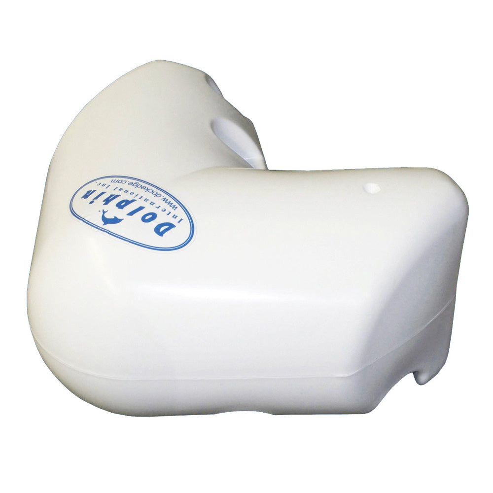 Dock Edge Dolphin Dockside Bumper 12 x 12 Corner - White - Deckhand Marine Supply