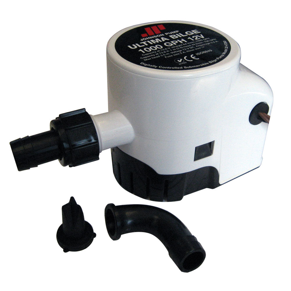 Johnson Pump Ultima Bilge 1000 GPH 3/4" Hose Dura Port - Deckhand Marine Supply
