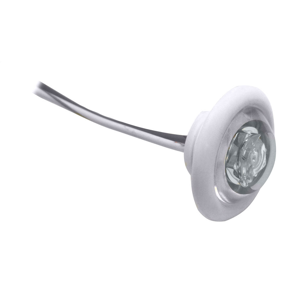 Innovative Lighting LED Bulkhead/Livewell Light "The Shortie" White LED w/ White Grommet - Deckhand Marine Supply
