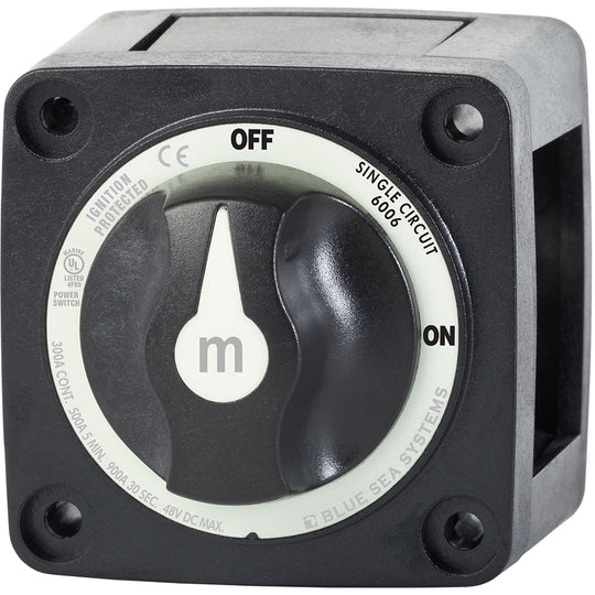 Blue Sea 6006200 Battery Switch Mini ON/OFF - Black - Deckhand Marine Supply