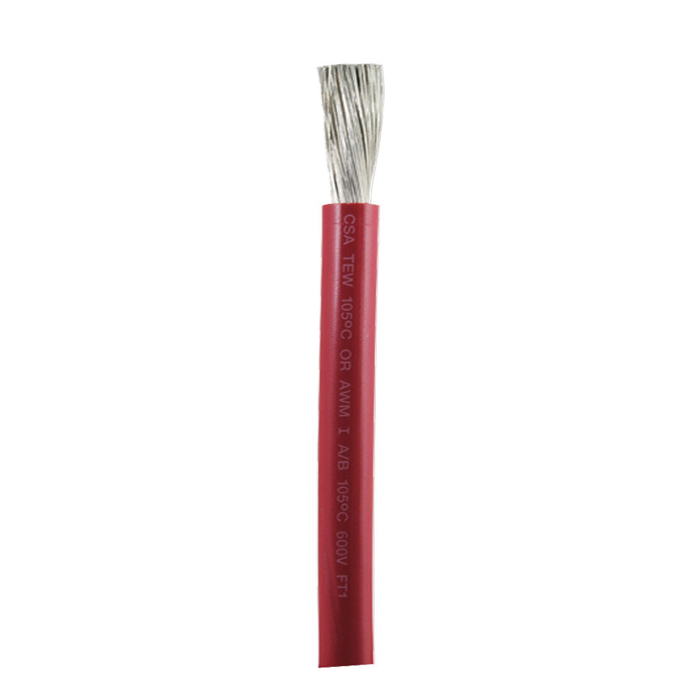 Ancor Red 2/0 AWG Battery Cable - Sold By The Foot - Deckhand Marine Supply