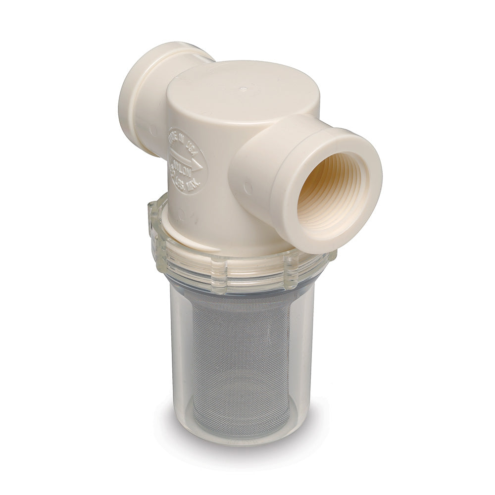 Shurflo by Pentair 1" Raw Water Strainer - 50 Mesh Screen - Deckhand Marine Supply