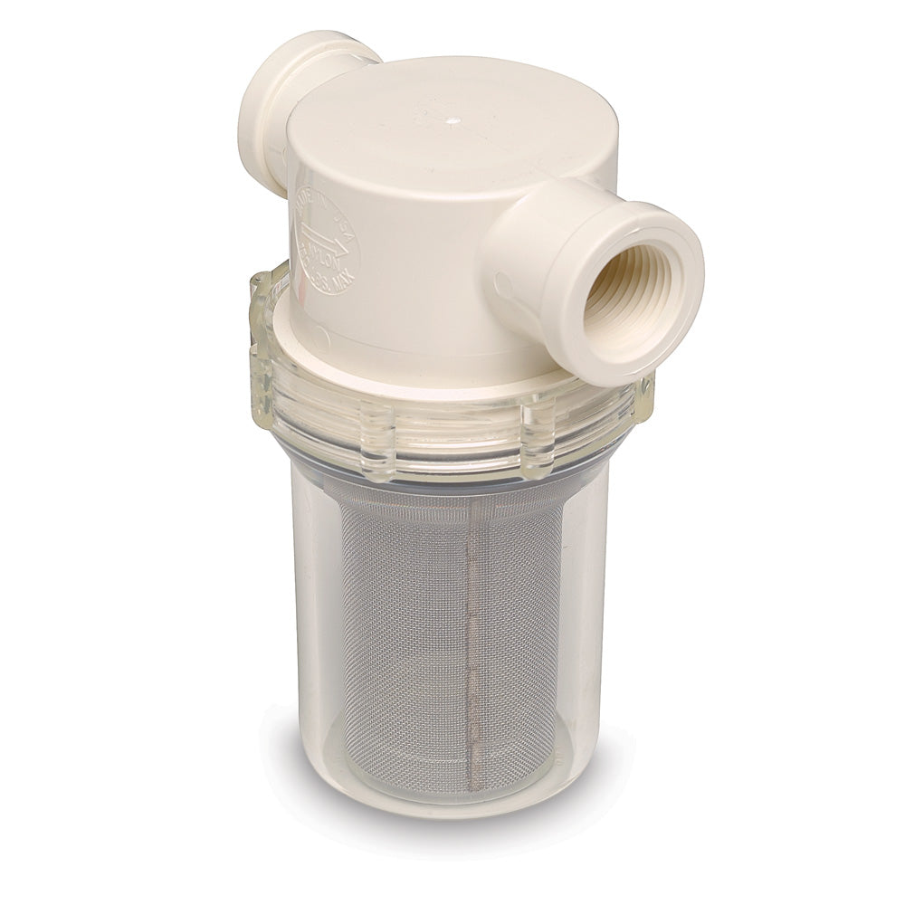 Shurflo by Pentair 1/2" Raw Water Strainer w/Bracket Fittings - 50 Mesh Screen - Deckhand Marine Supply