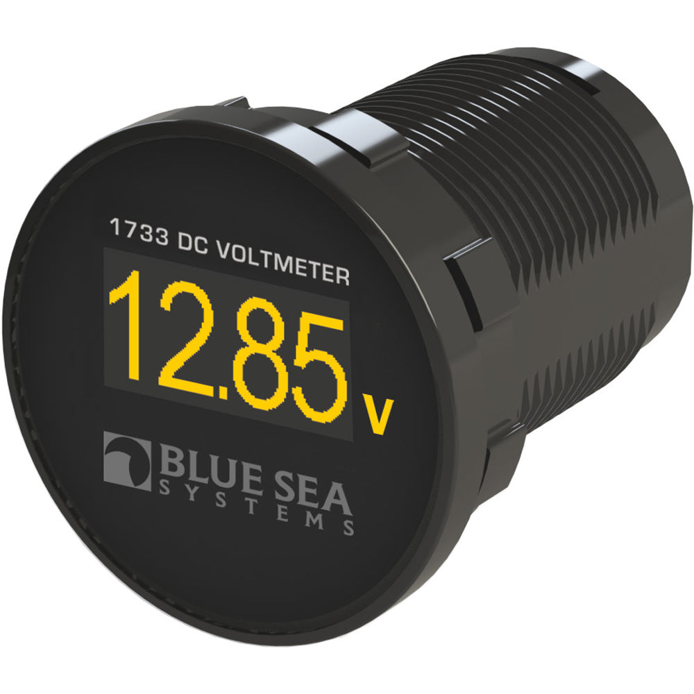 Blue Sea 1733 Mini OLED DC Voltmeter - Deckhand Marine Supply