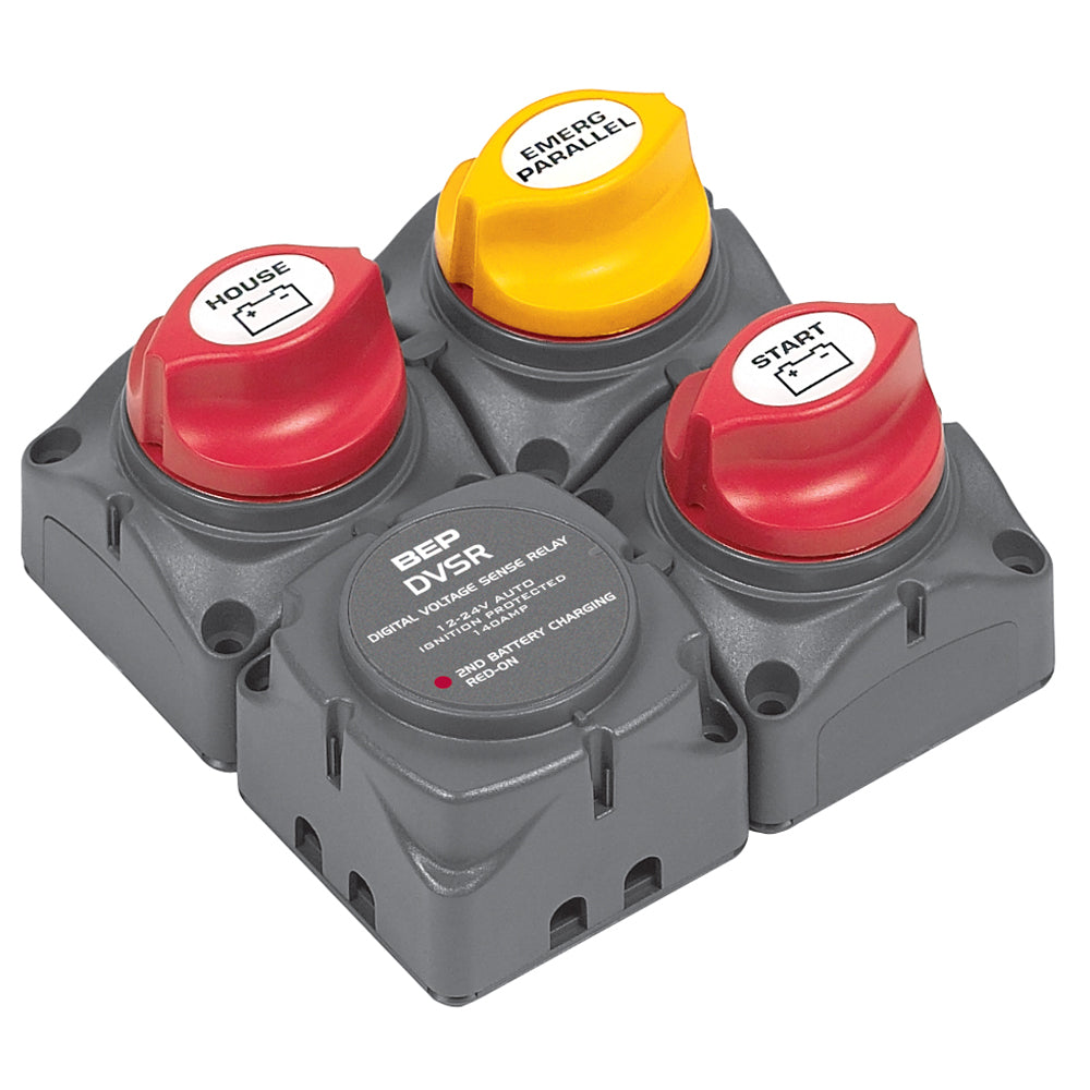 BEP Square Battery Distribution Cluster f/Single Engine w/Two Battery Banks - Deckhand Marine Supply