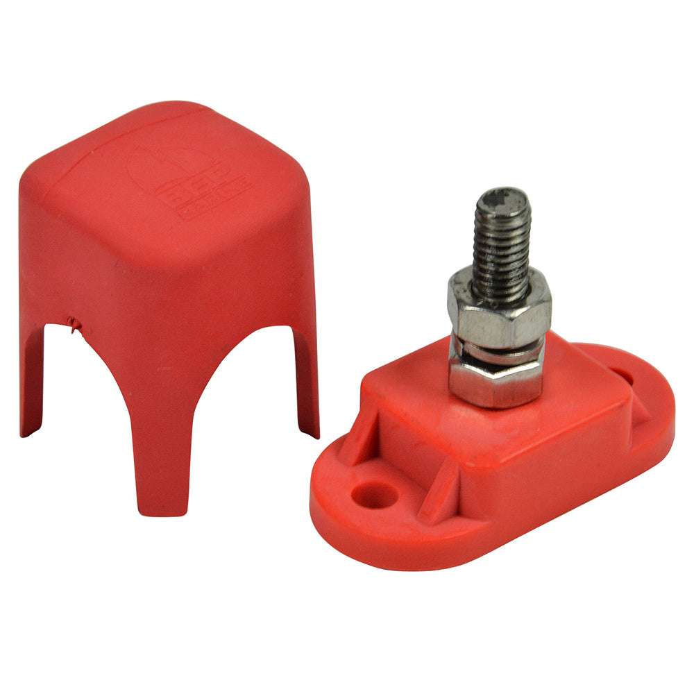 BEP Pro Installer Single Insulated Distribution Stud - 1/4" - Positive - Deckhand Marine Supply