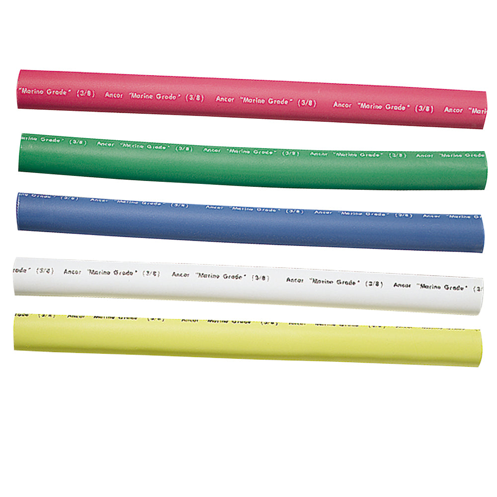 Ancor Adhesive Lined Heat Shrink Tubing - 5-Pack, 6", 12 to 8 AWG, Assorted Colors - Deckhand Marine Supply