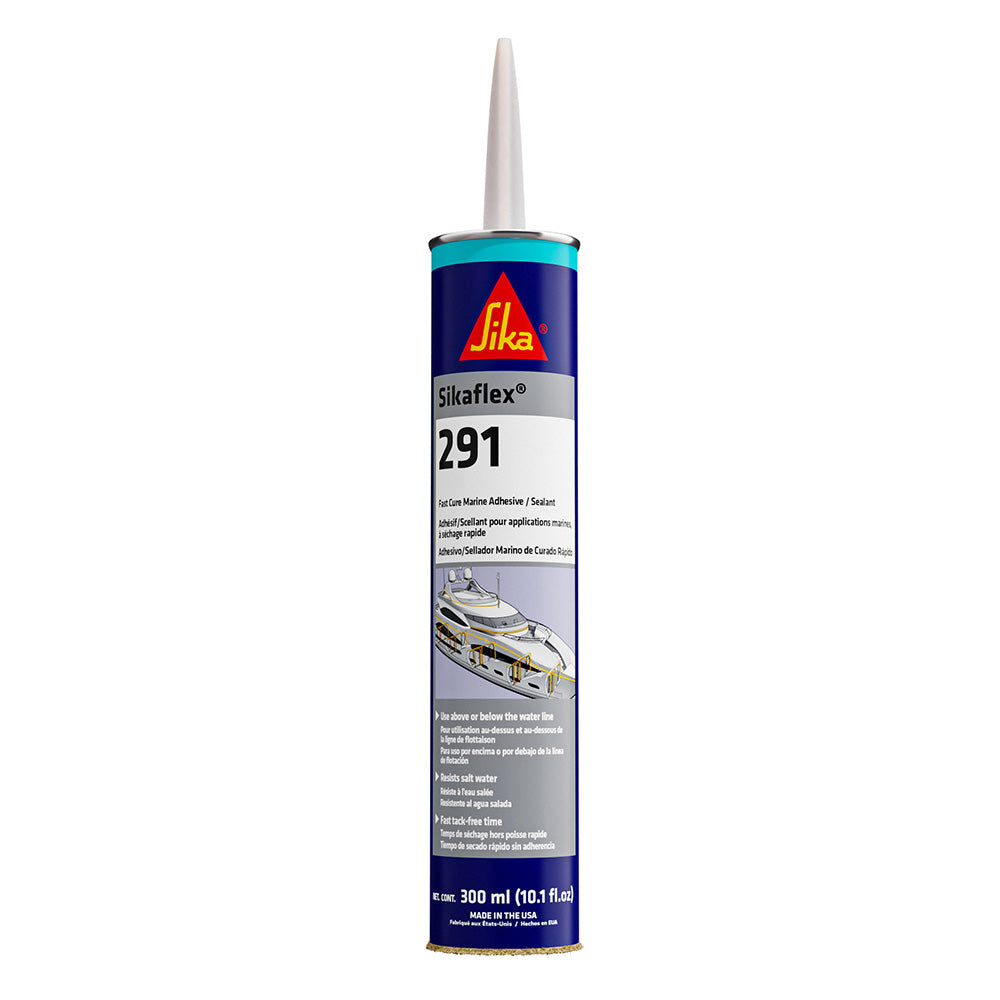 Sika Sikaflex 291 Fast Cure Adhesive Sealant 10.3oz(300ml) Cartridge - Black - Deckhand Marine Supply