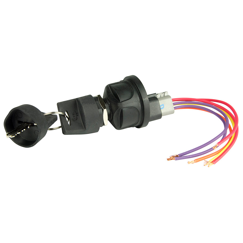 BEP 4-Position Sealed Nylon Ignition Switch - Accessory/OFF/Ignition Accessory/Start - Deckhand Marine Supply