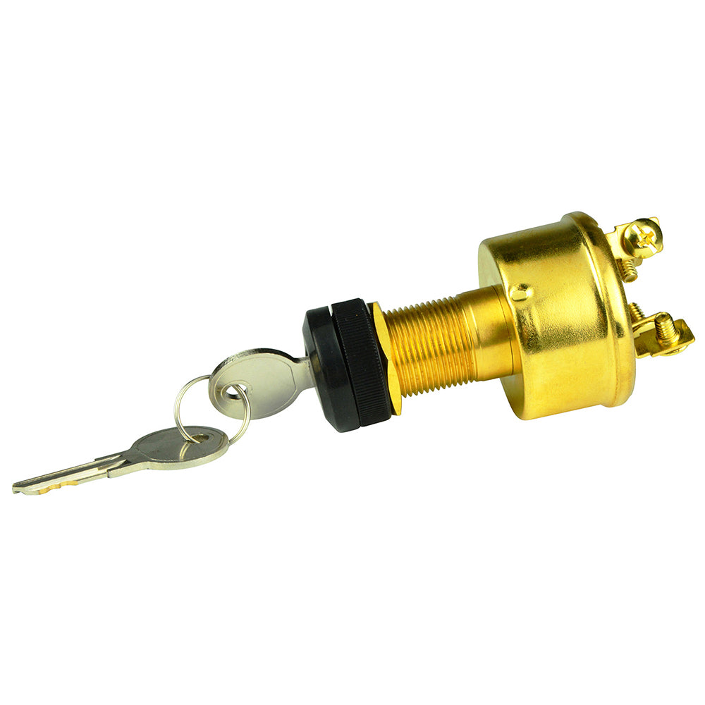 BEP 4-Position Brass Ignition Switch - Accessory/OFF/Ignition Accessory/Start - Deckhand Marine Supply