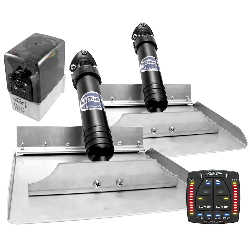 Bennett 129ATP Hydraulic Trim Tab Complete Kit w/Auto Trim Pro - Deckhand Marine Supply