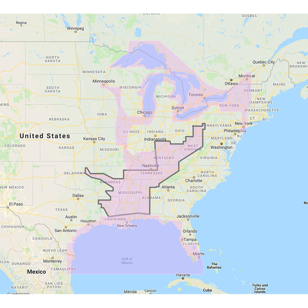 Furuno Gulf of Mexico, Great Lakes Rivers - Vector Chart Standard Resolution Satellite Photos f/Part of the Great Lakes - Unlock Code - Deckhand Marine Supply