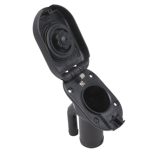 Perko Combination Vented Gas Fill/Tank f/1-1/2" Hose - 35 Angled Neck - Deckhand Marine Supply