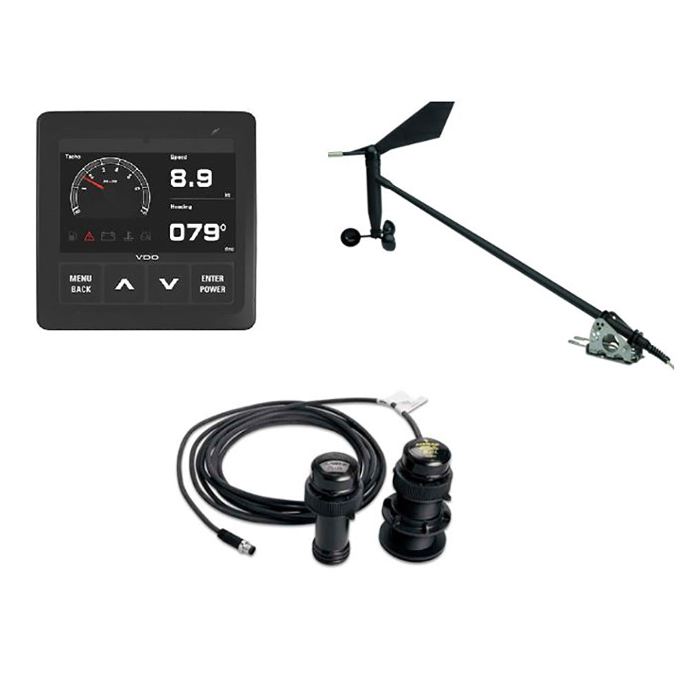 Veratron Navigation Kit f/Sail, Wind Sensor, Transducer, Display Cables - Deckhand Marine Supply