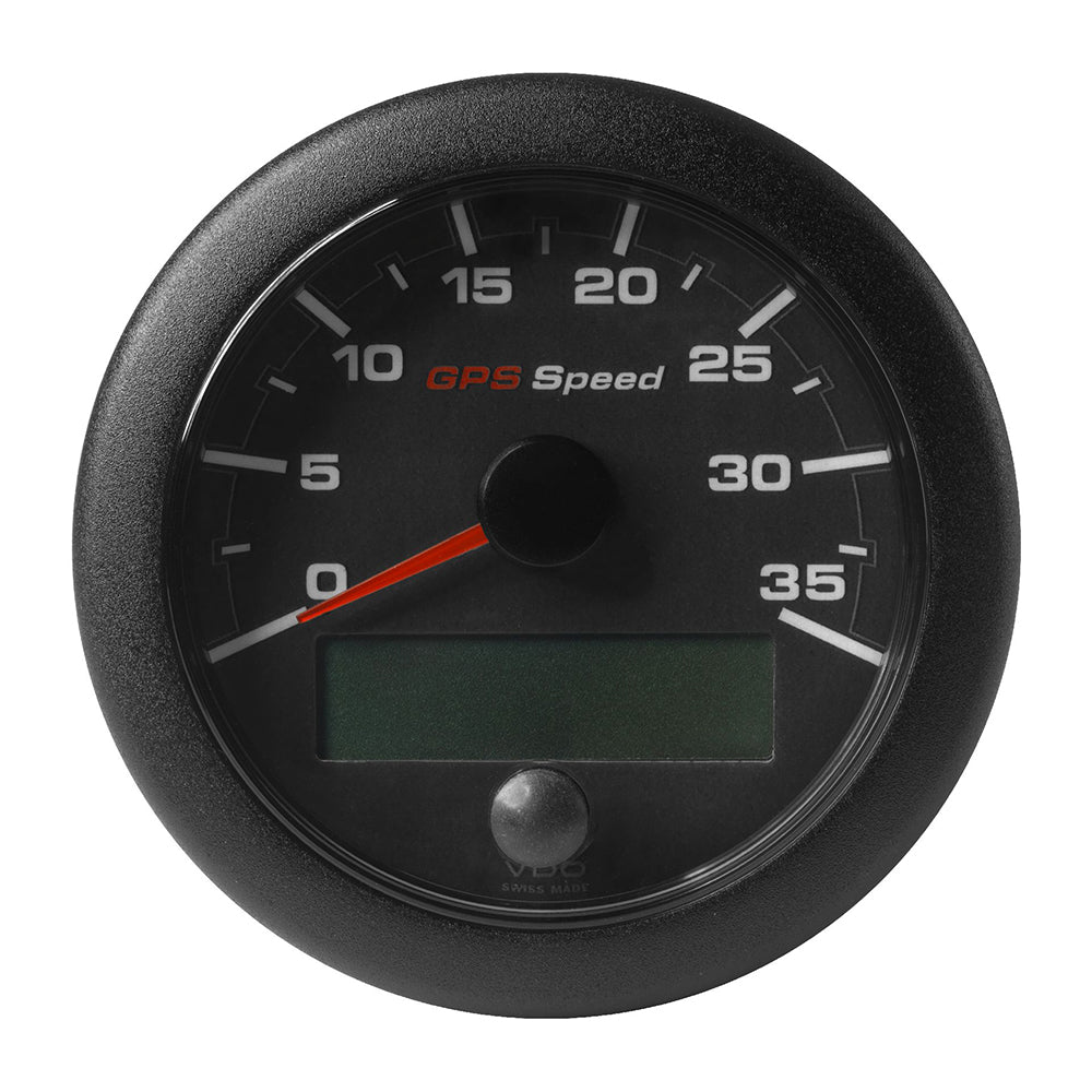 Veratron 3-3/8" (85mm) OceanLink GPS Speedometer - Black Dial Bezel (0-35 K/MPH/KMH) - Deckhand Marine Supply