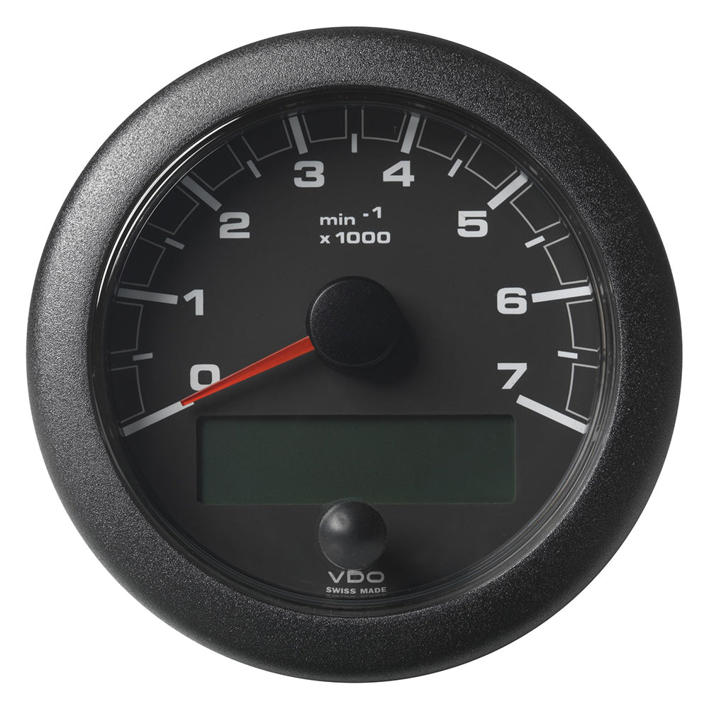 Veratron 3-3/8" (85MM) OceanLink NMEA 2000 Tachometer - 7000 RPM - Black Dial Bezel - Deckhand Marine Supply