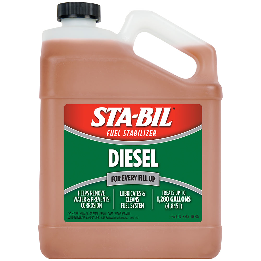 STA-BIL Diesel Formula Fuel Stabilizer Performance Improver - 1 Gallon - Deckhand Marine Supply